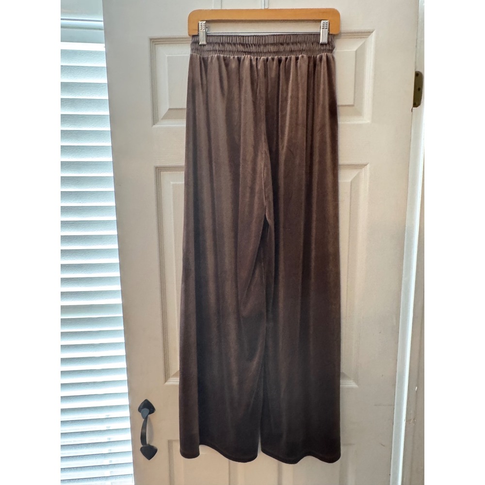 Three Bird Nest Relaxing Robin Velvet Wide Leg Pant NWT Medium Coco - Picture 7 of 7